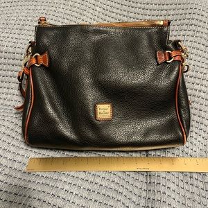 Dooney & Bourke Pebble Grain Leather Purse Black Brown